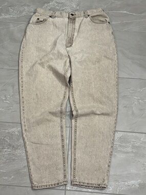 Vintage 90s Lee High Rise Mom Jeans Light Wash Womens Straight Leg Retro Denim